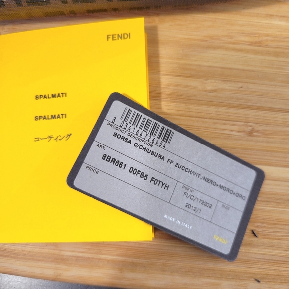 Fendi Zucchino Spalmati Coated Canvas Bag - Picture 12 of 16